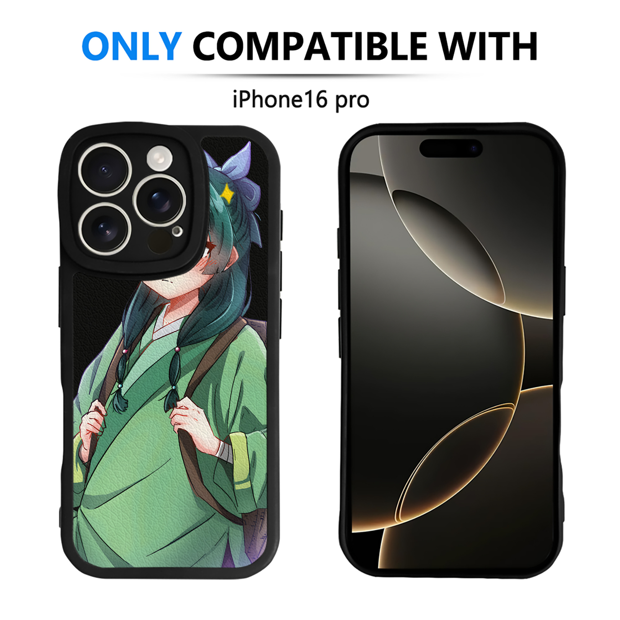 （画像用） 薬屋のひとりごと The Apothecary Diaries 【iPhone 16シリーズ対応】シリコンスマホケース（レザー調） 材質：シリコン